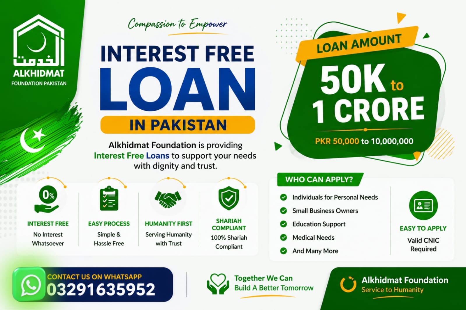 Interest free loan in pakistan