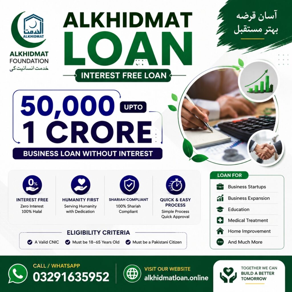 alkhidmat foundation interest free loan